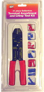 31 PIECE VINYL ELECTRICAL TERMINAL & PLIERS KIT