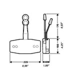 SINGLE FUNCTION DUAL LEVER SIDE MOUNT CONTROLS